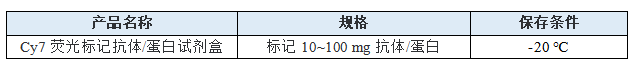 Cy7荧光标记抗体/蛋白试剂盒