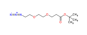  1271728-79-0；Azido-PEG2-C2-Boc；叠氮-乙二醇-丙酸叔丁酯