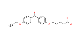 2140866-79-9；5-(4-(4-(丙-2-炔-1-基氧基)苯甲酰基)苯氧基)戊酸